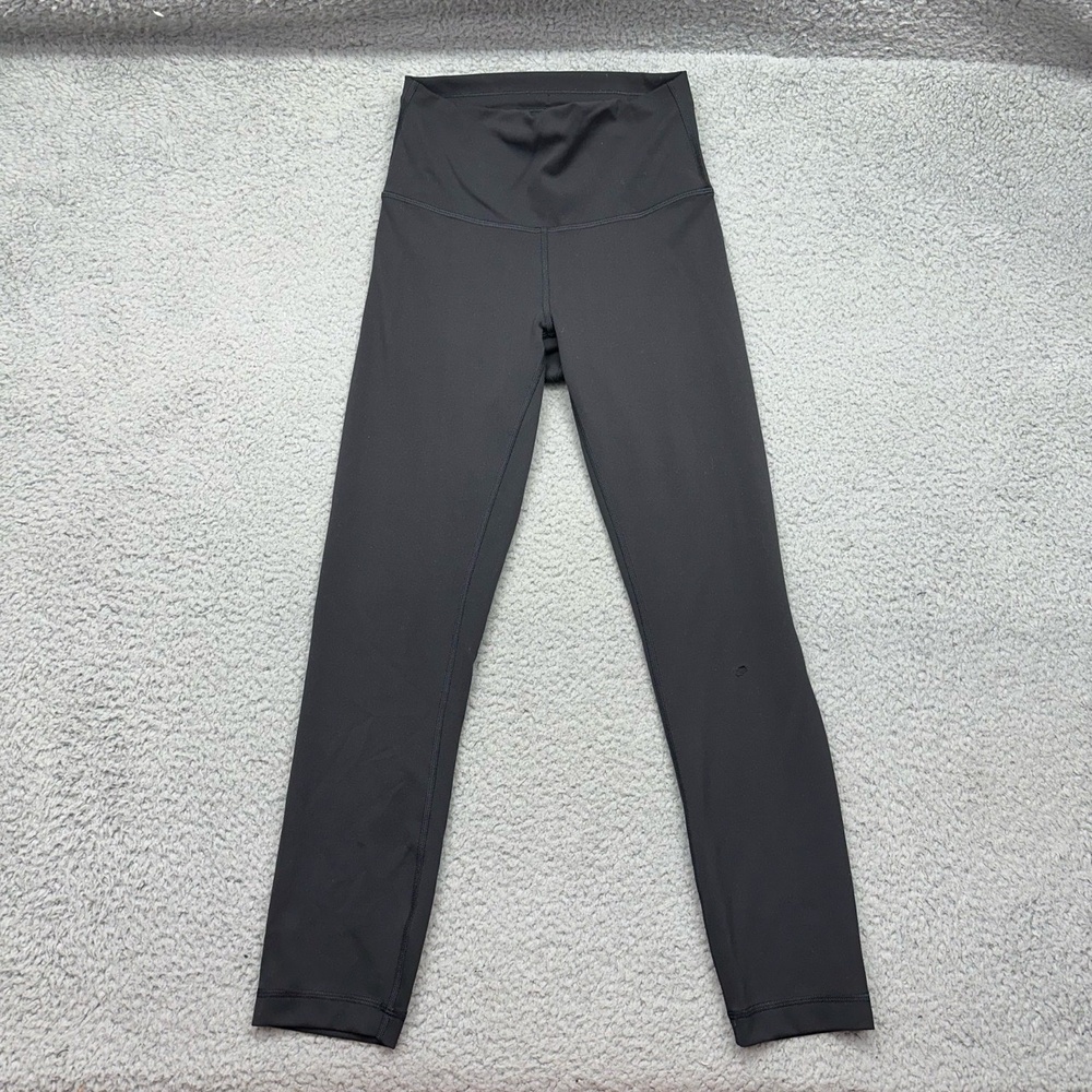 Lululemon LW6BNRS Black Womens Size 4 Leggings High Waisted Ankle Length‎